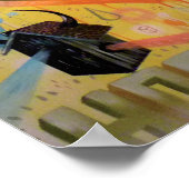 熊飛んでいる頭 ポスター (角)