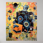 熊飛んでいる頭 ポスター (正面)