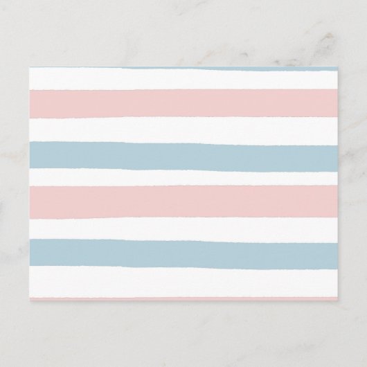 熊(くま)子(こ)が動物の本を公開するベビー インビテーションポストカード (裏面)