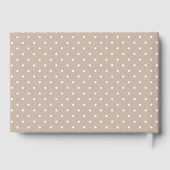 熊，ベージュ風船，熱気球，赤ちゃんシャワー ゲストブック (裏面)