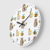 熊 ラージ壁時計 (傾斜)