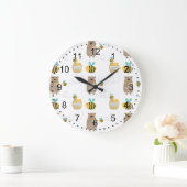 熊 ラージ壁時計 (ホーム)