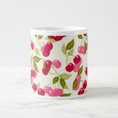 熟したさくらんぼエスプレッソカップ ジャンボコーヒーマグカップ (正面)