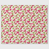 熟したさくらんぼエスプレッソカップ ラッピングペーパー (フラット)