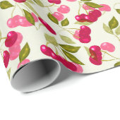 熟したさくらんぼエスプレッソカップ ラッピングペーパー (ロールコーナー)