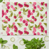 熟したさくらんぼ キッチンタオル (折り畳み)