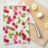 熟したさくらんぼ キッチンタオル (四つ折り)