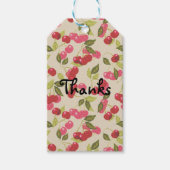 熟したさくらんぼ ギフトタグ (正面)