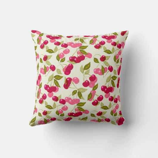 熟したさくらんぼ クッション (裏面)
