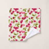 熟したさくらんぼ バスタオルセット (ウォッシュタオル)