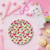 熟したさくらんぼ ペーパープレート (パーティー)