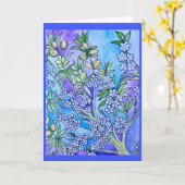 熟したアーモンド カード (黄色い花)