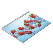 熟したイチゴと青い水 ノートブック (左側)