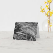 熟したオオムギの穂 カード (黄色い花)