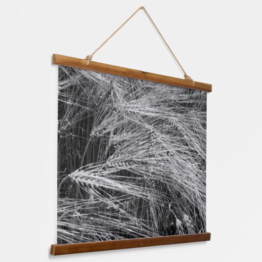 熟したオオムギの穂 吊り下げ型タペストリー (傾斜あり)