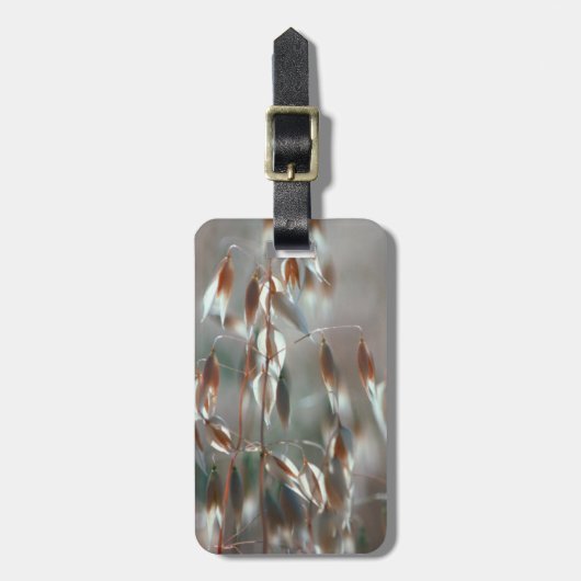 熟したオート（アベナ·サチバ）が近くに来る。ボラン·セレス ラゲッジタグ (正面縦)