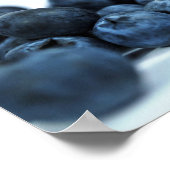 熟したフレッシュブルーベリー ポスター (角)