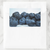 熟したフレッシュブルーベリー 長方形シール (バッグ)