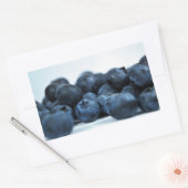 熟したフレッシュブルーベリー 長方形シール (封筒)