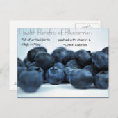 熟したブルーベリーの健康上の利点 ポストカード (正面/裏面)