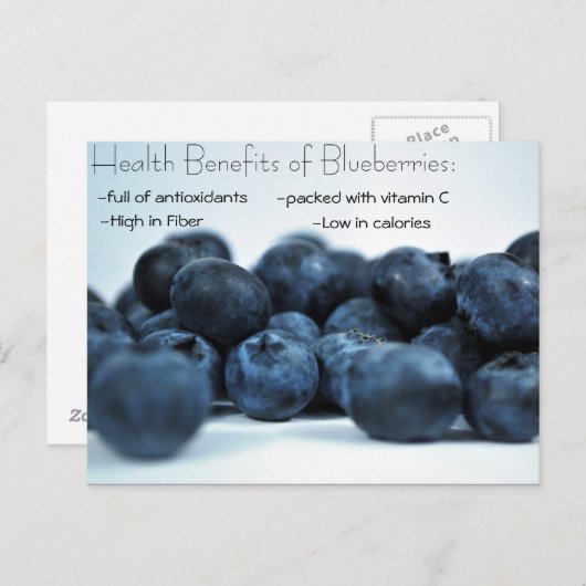 熟したブルーベリーの健康上の利点 ポストカード (正面/裏面)
