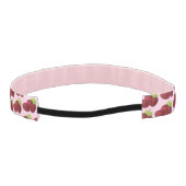 熟したラズベリーレッドラズベリー果実プリント アスレチックヘッドバンド (裏面)