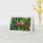 熟したラズベリー カード (黄色い花)