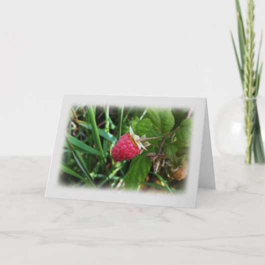 熟したラズベリー カード (正面)