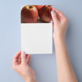 熟したリンゴが3つ チラシ (ハンドル)