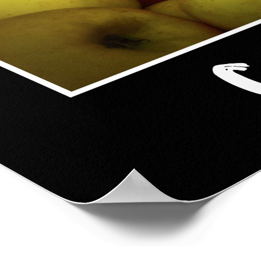 熟したリンゴの房の写真 ポスター (角)