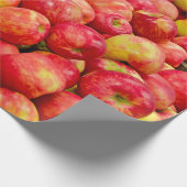 熟したリンゴの背景 ラッピングペーパー (角)