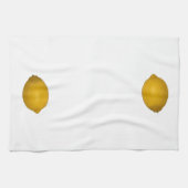 熟したレモン絵を描のキッチンタオル キッチンタオル (横)