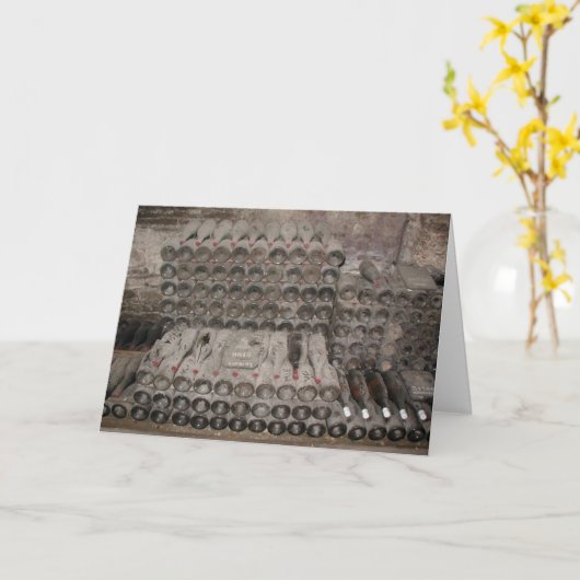 熟したワイン カード (黄色い花)