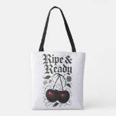 熟した即戦力さくらんぼゴシックグラフィック トートバッグ (裏面)