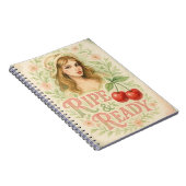 熟した夏のボホ フラワーチェリーガール ノートブック (右側)