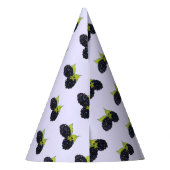 熟した夏ブラックベリーブラックベリーベリー パーティーハット (裏面)