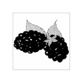 熟した夏ブラックベリーブラックベリーベリー ラバースタンプ (インプリント)