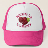 熟した新鮮な夏の赤いラズベリー果実のベリー キャップ (正面)