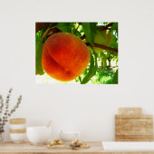 熟した新鮮な桃 ポスター (キッチン)