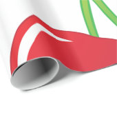 熟した明るい赤いさくらんぼ ラッピングペーパー (ロールコーナー)