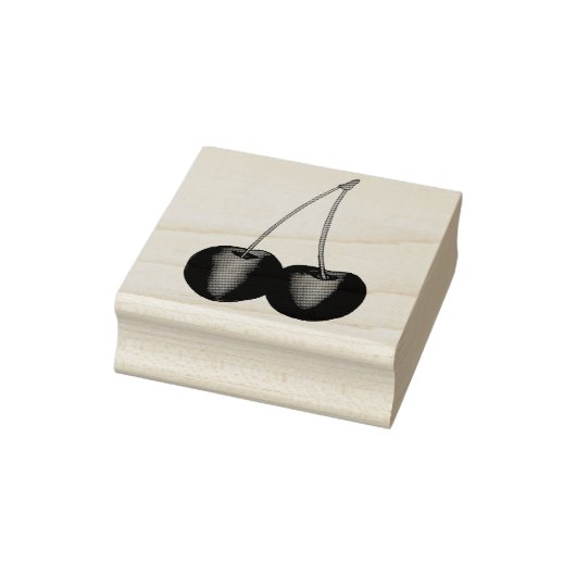 熟した赤いさくらんぼさくらんぼサマーストーンフルーツグルメ ラバースタンプ (スタンプ)