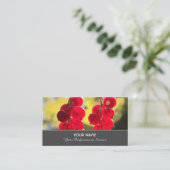 熟した赤いフルーティのカーラントアンサンブルで、農家ブシン用 名刺 (スタンド正面)