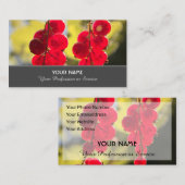 熟した赤いフルーティのカーラントアンサンブルで、農家ブシン用 名刺 (正面/裏面)