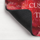 熟した赤いラズベリー マウスパッド (コーナー)