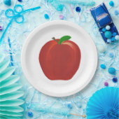 熟した赤りんご絵画の果実紙プレート ペーパープレート (パーティー)