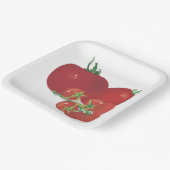 熟した赤トマト ペーパープレート (傾斜あり)