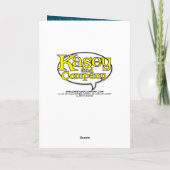 熟した雪のクリスマスカード シーズンカード (裏面)