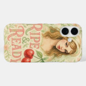 熟した&レディーサマーボホフローラさくらんぼガール Case-Mate iPhoneケース (裏面 (横))