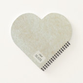 熟していない桃の組パーソナライズされた成 ノートブック (裏面)