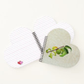 熟していない桃の組パーソナライズされた成 ノートブック (内部)